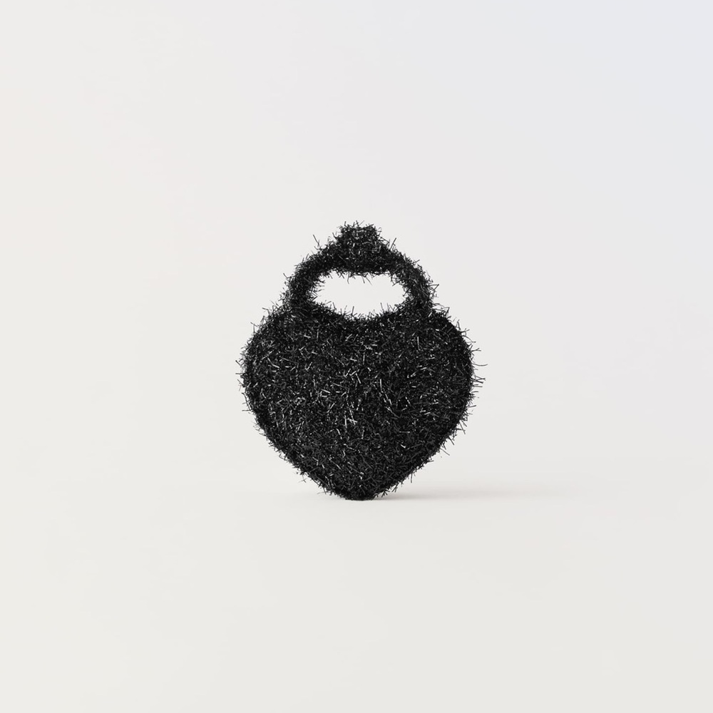 TINSEL HEART BAG MINI